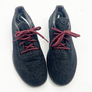 Allbirds Men’s Wool Runners Gray / Red Orange Laces Sneaker Shoes merino sz 13